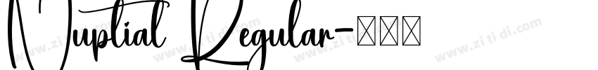 Nuptial Regular字体转换